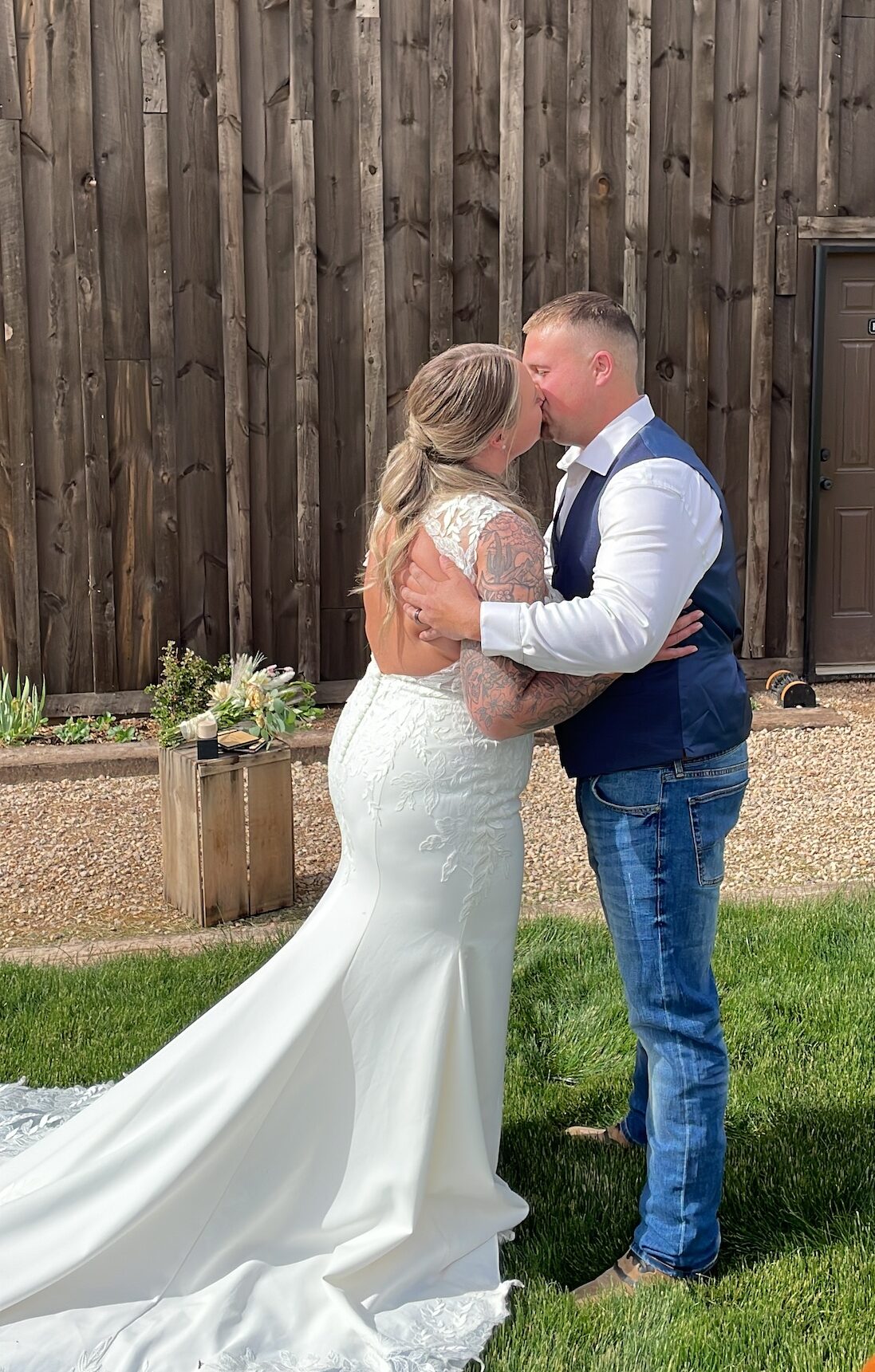 Private wedding ceremony at beautiful outdoor venue in Cedar City Utah