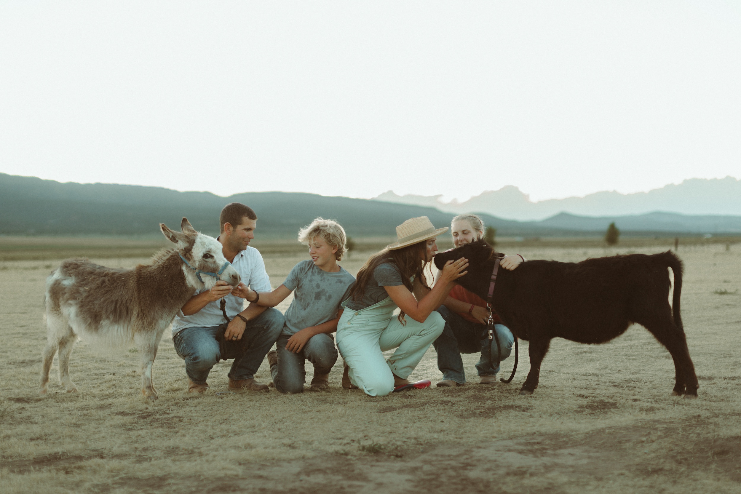 Meet the Grand Ranch Farm Family in Kanarraville Utah mini donkey farm tour